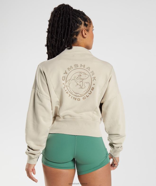 Gymshark sweat délavé Legacy gris galet femmes 6HF28399