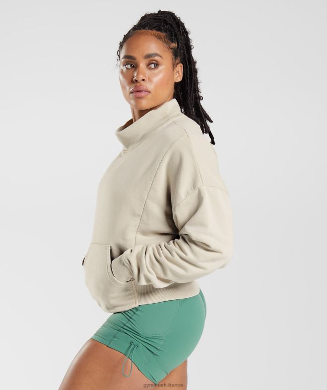 Gymshark sweat délavé Legacy gris galet femmes 6HF28399