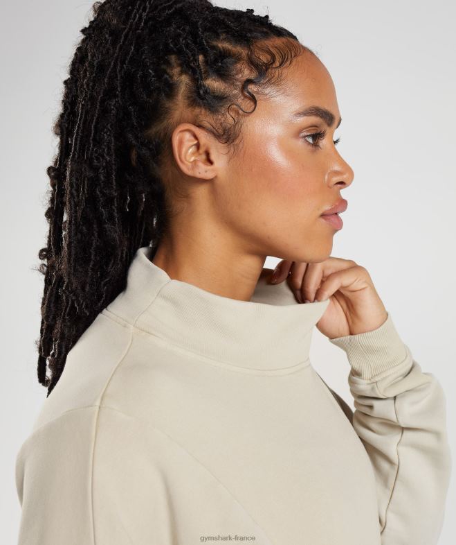 Gymshark sweat délavé Legacy gris galet femmes 6HF28399