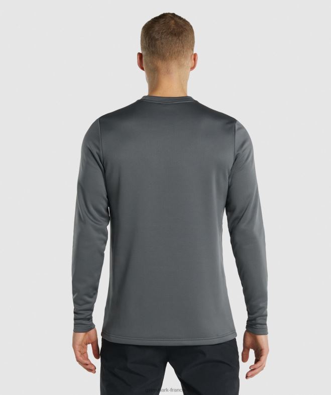 Gymshark sweat-shirt de l\équipe d\arrivée charbon Hommes 6HF28870