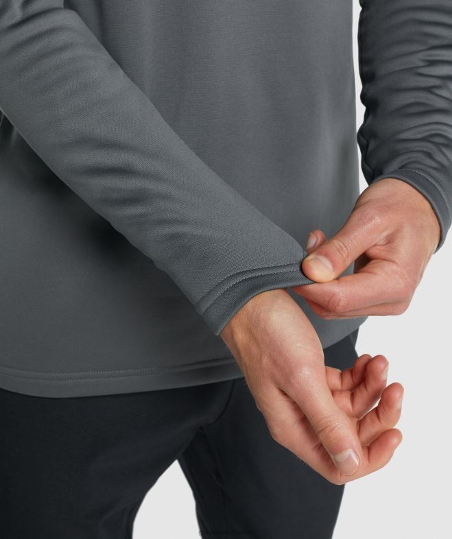 Gymshark sweat-shirt de l\équipe d\arrivée charbon Hommes 6HF28870