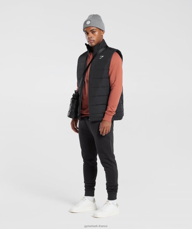 Gymshark sweat-shirt à écusson kaki rouge Hommes 6HF281053