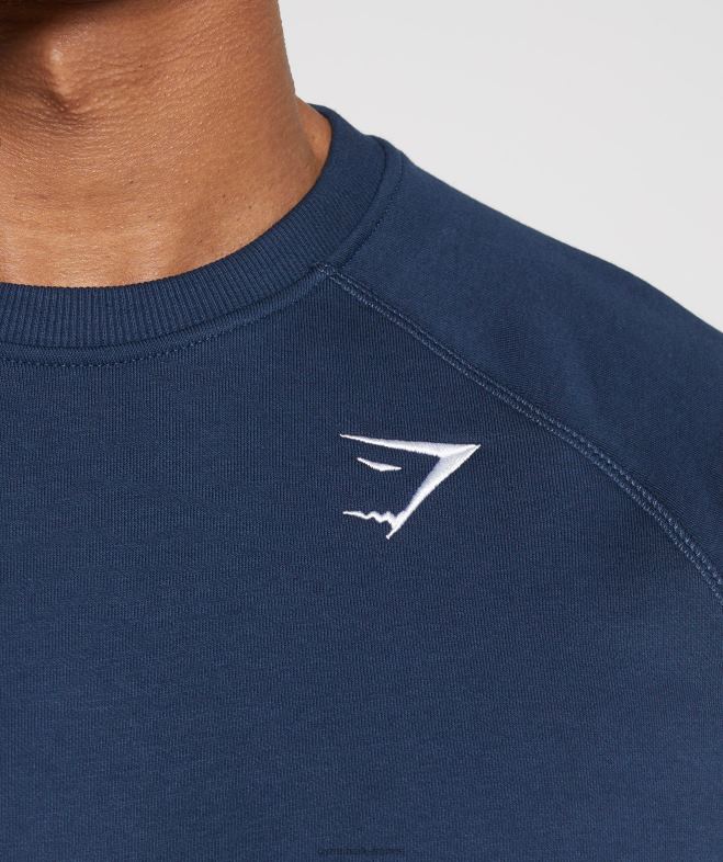 Gymshark sweat-shirt à écusson marine Hommes 6HF28814