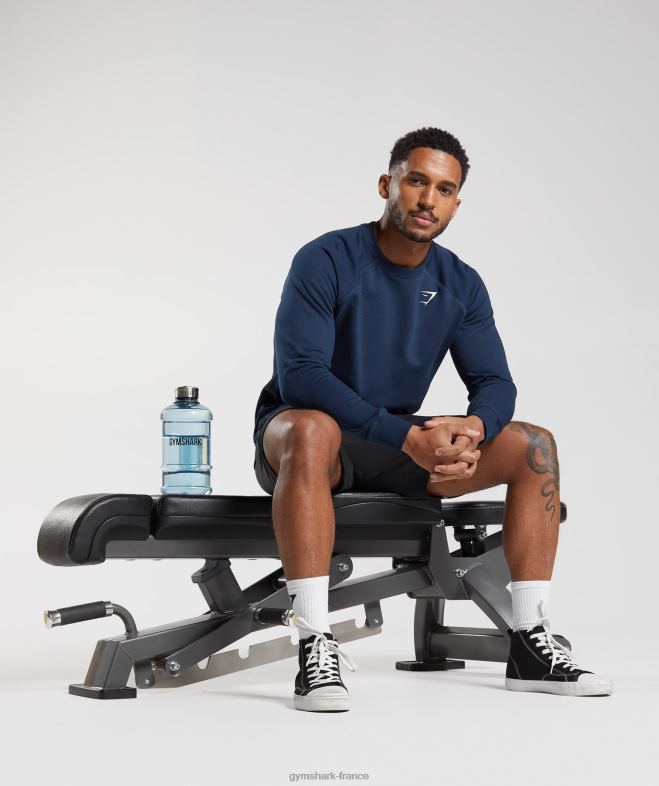 Gymshark sweat-shirt à écusson marine Hommes 6HF28814