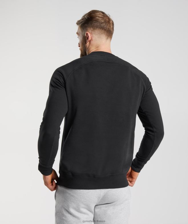 Gymshark sweat-shirt à écusson noir Hommes 6HF28787
