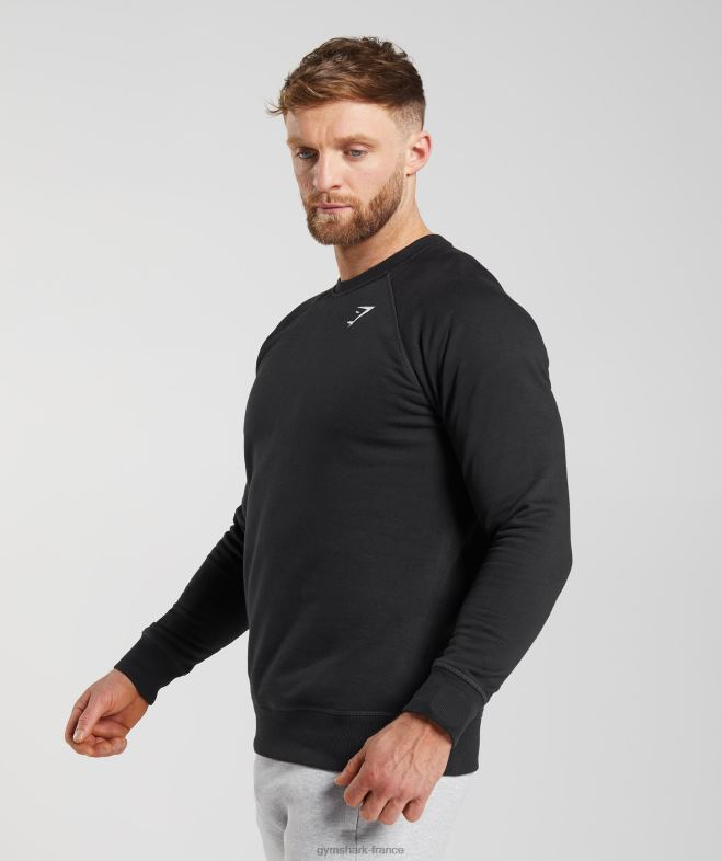 Gymshark sweat-shirt à écusson noir Hommes 6HF28787
