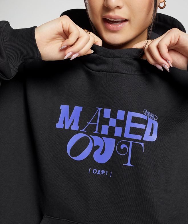 Gymshark sweat à capuche au maximum noir femmes 6HF28355