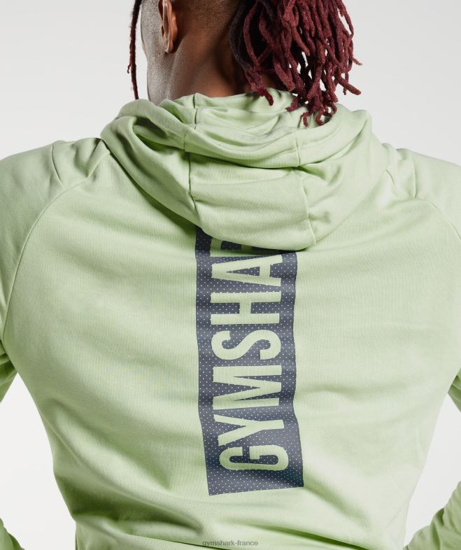 Gymshark sweat à capuche audacieux flore vert Hommes 6HF28852