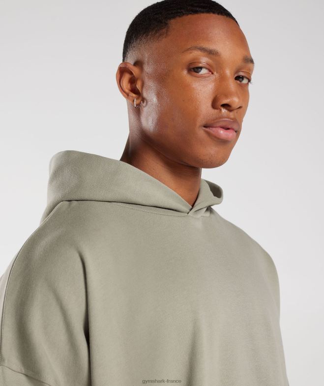 Gymshark sweat à capuche essentiel pour les jours de repos marron écru Hommes 6HF28800