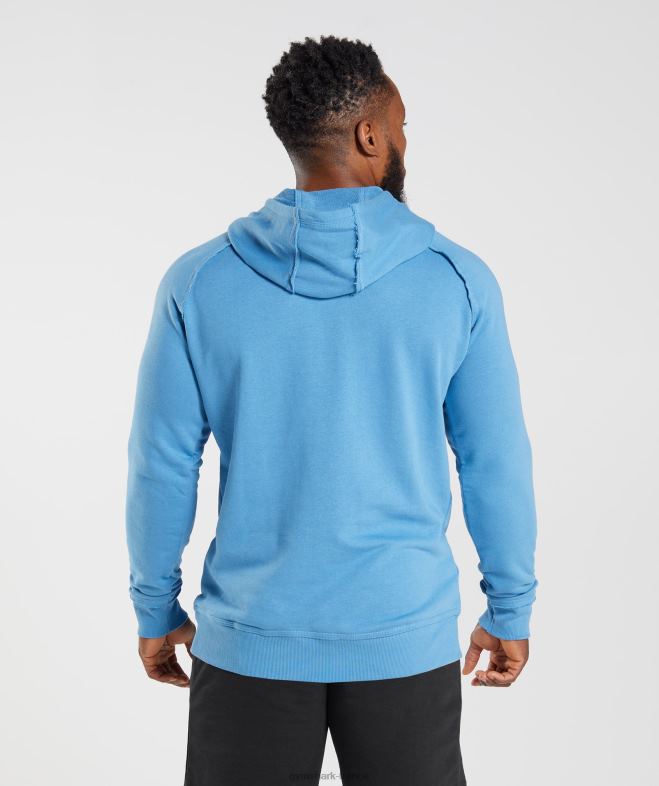 Gymshark sweat à capuche héritage bleu côtier Hommes 6HF28855