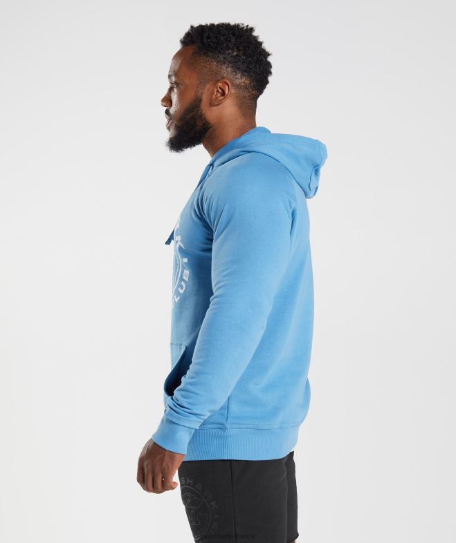 Gymshark sweat à capuche héritage bleu côtier Hommes 6HF28855