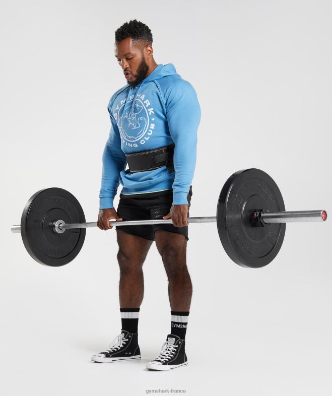 Gymshark sweat à capuche héritage bleu côtier Hommes 6HF28855