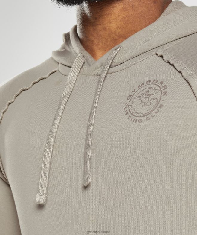 Gymshark sweat à capuche héritage marron écru Hommes 6HF28854