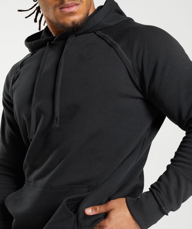 Gymshark sweat à capuche héritage noir Hommes 6HF28824