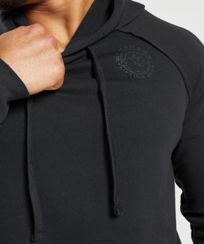 Gymshark sweat à capuche héritage noir Hommes 6HF28824