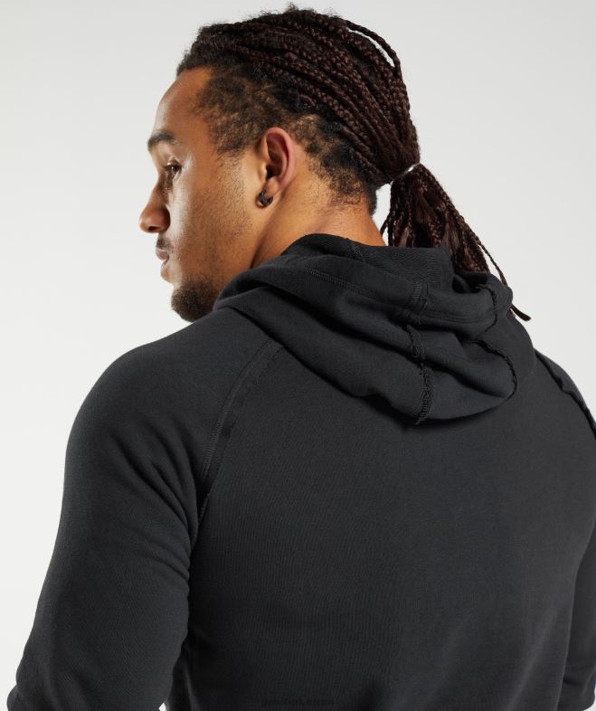 Gymshark sweat à capuche héritage noir Hommes 6HF28824