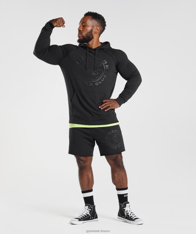 Gymshark sweat à capuche héritage noir Hommes 6HF28843