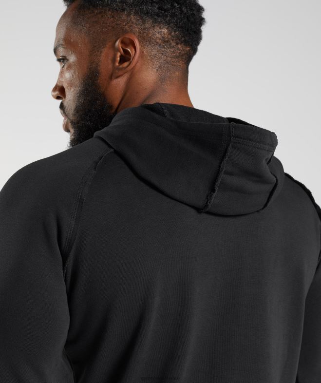 Gymshark sweat à capuche héritage noir Hommes 6HF28843