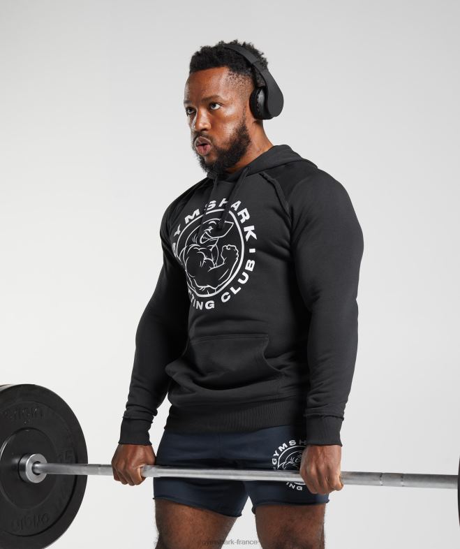 Gymshark sweat à capuche héritage noir Hommes 6HF28850