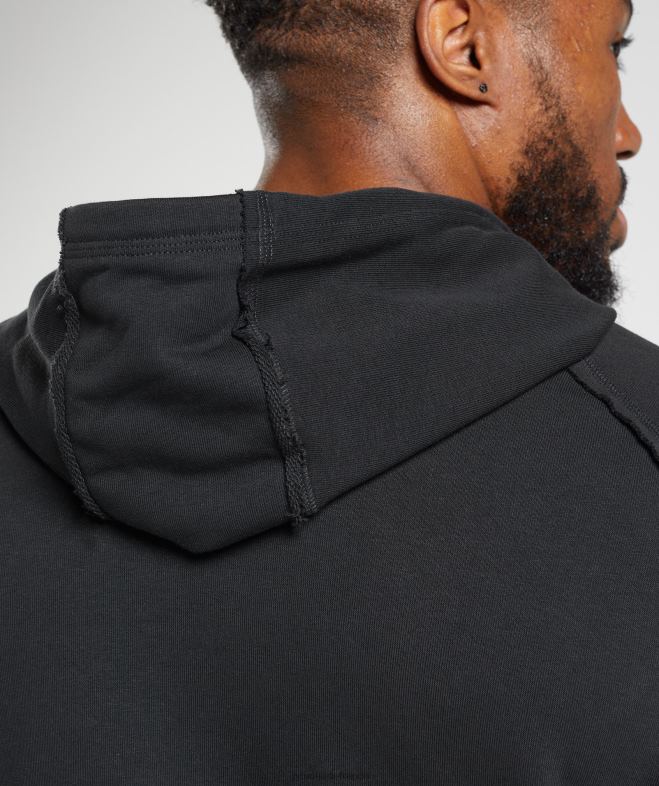 Gymshark sweat à capuche héritage noir Hommes 6HF28850