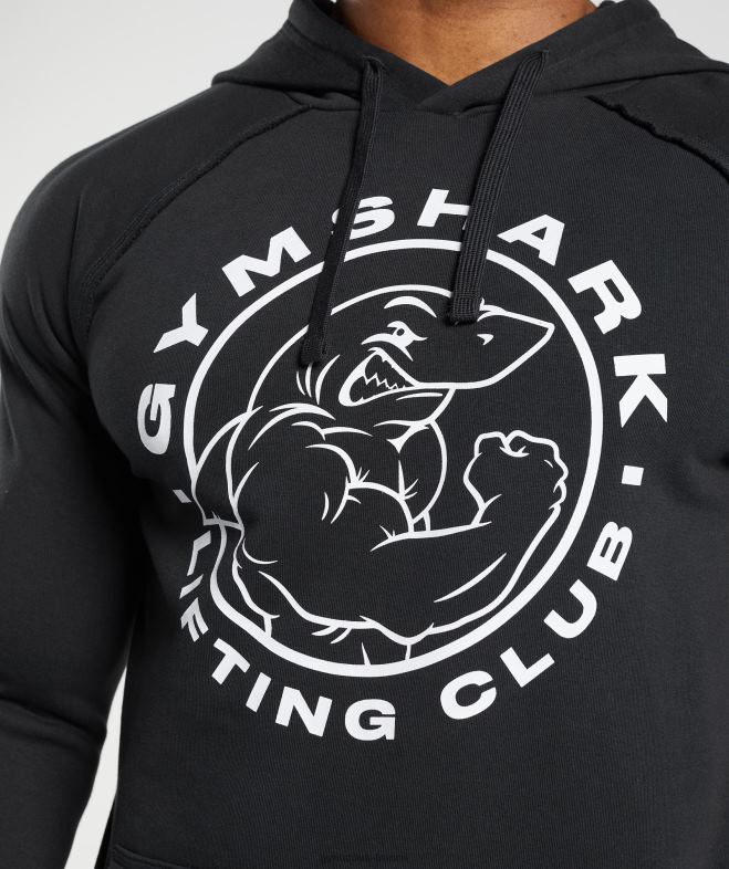 Gymshark sweat à capuche héritage noir Hommes 6HF28850