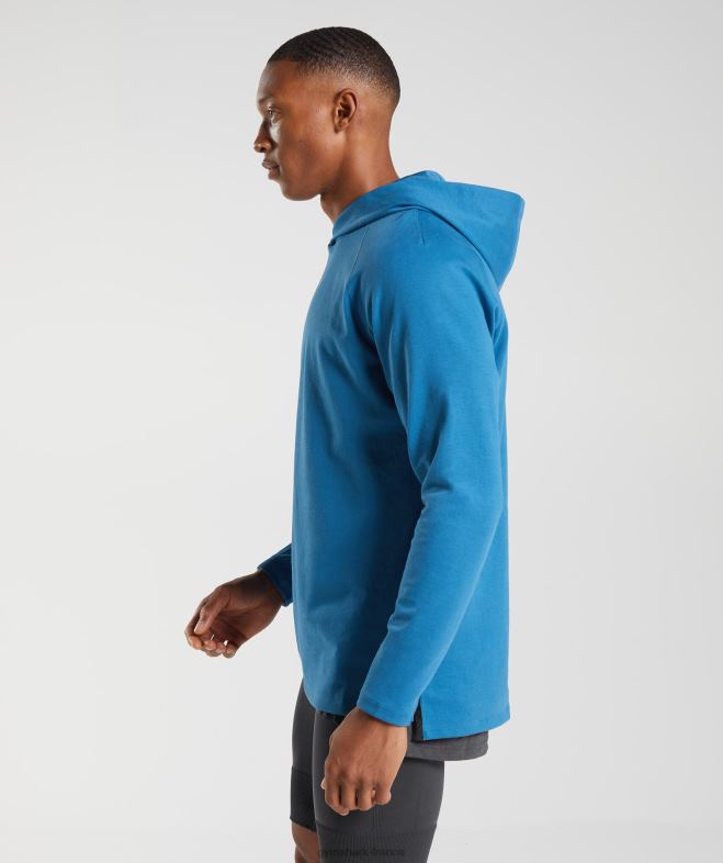 Gymshark sweat à capuche studio bleu au bord du lac Hommes 6HF28827