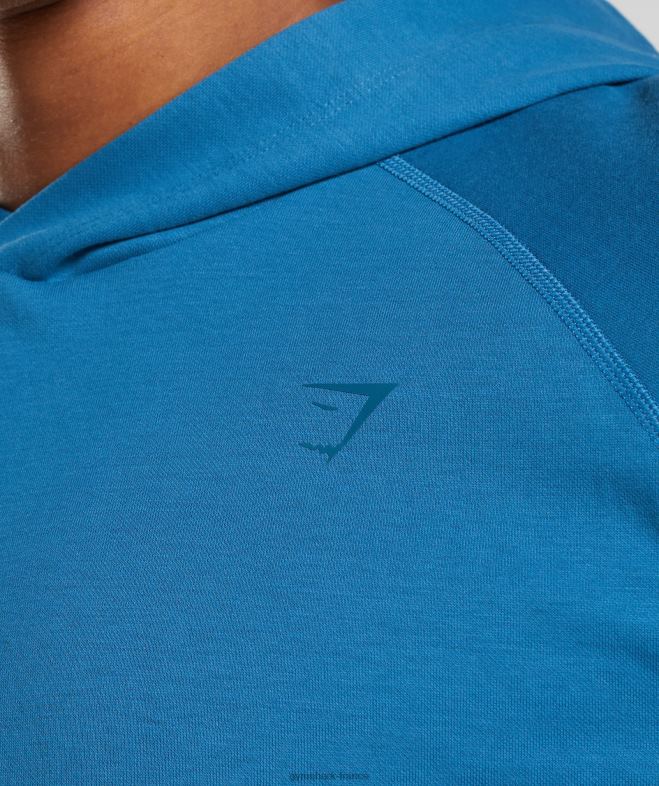 Gymshark sweat à capuche studio bleu au bord du lac Hommes 6HF28827