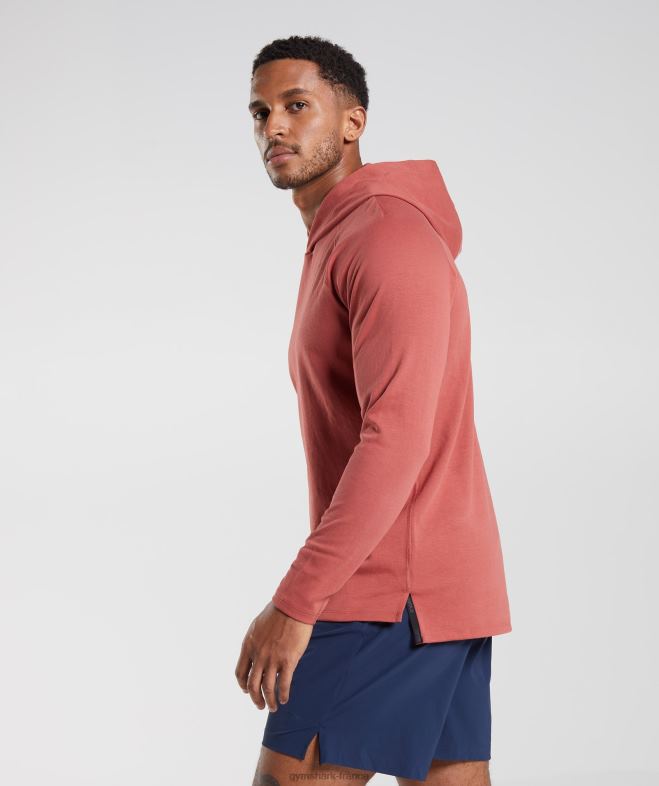 Gymshark sweat à capuche studio rose marron Hommes 6HF28848