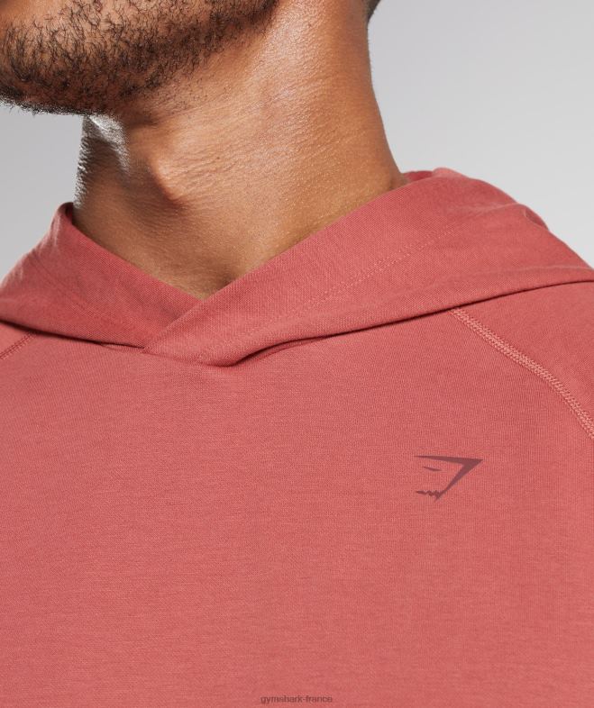 Gymshark sweat à capuche studio rose marron Hommes 6HF28848