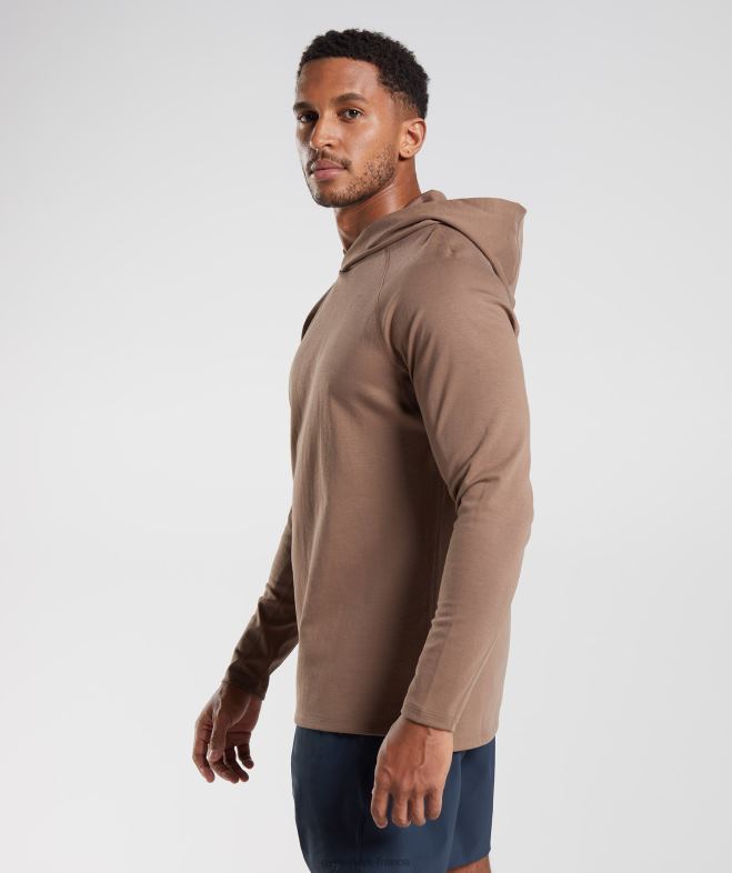 Gymshark sweat à capuche studio âme marron Hommes 6HF28846