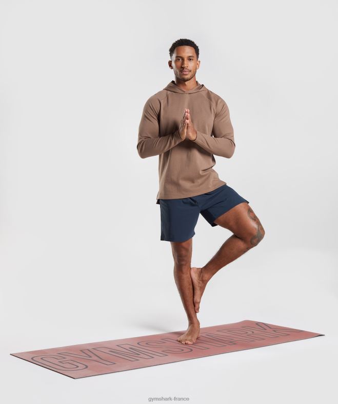 Gymshark sweat à capuche studio âme marron Hommes 6HF28846