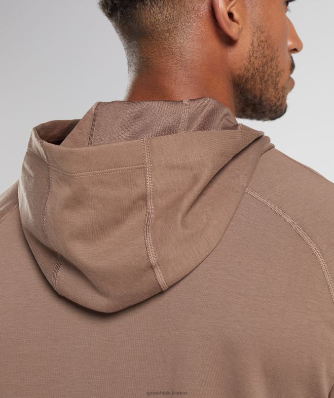 Gymshark sweat à capuche studio âme marron Hommes 6HF28846