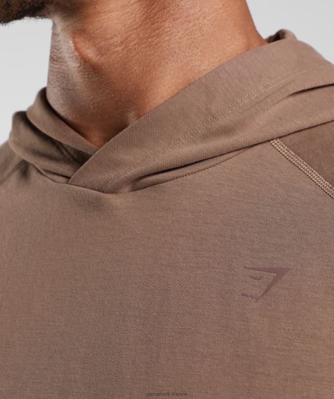 Gymshark sweat à capuche studio âme marron Hommes 6HF28846