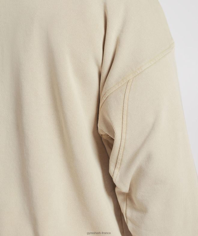 Gymshark sweat à capuche universitaire gris galet/lavage acide Hommes 6HF28805