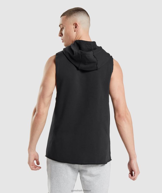 Gymshark sweat à capuche à bras tombants Legacy noir Hommes 6HF28796