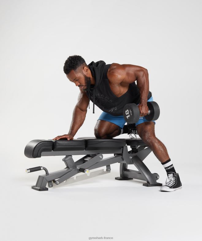 Gymshark sweat à capuche à bras tombants Legacy noir Hommes 6HF28838