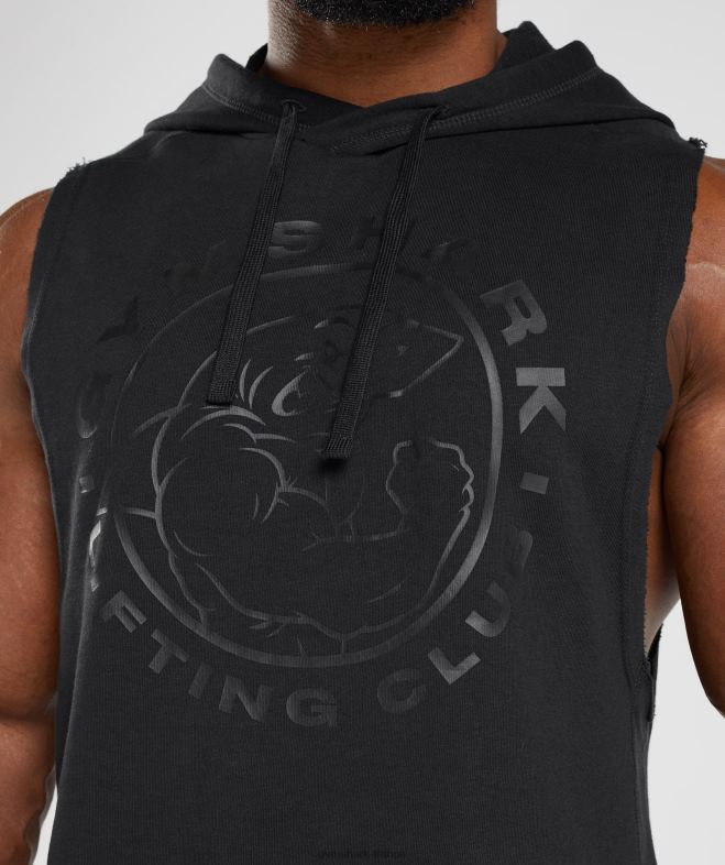 Gymshark sweat à capuche à bras tombants Legacy noir Hommes 6HF28838