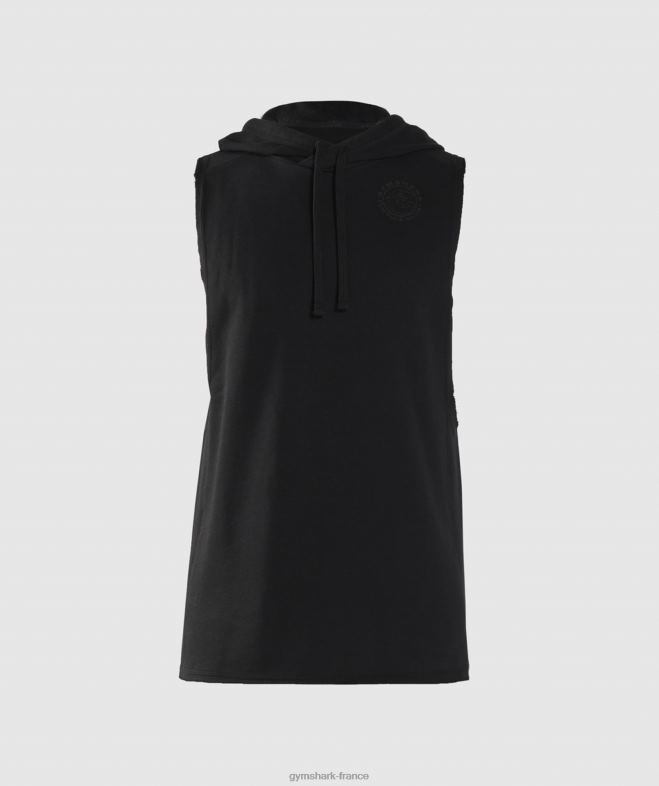 Gymshark sweat à capuche à bras tombants Legacy noir Hommes 6HF28847