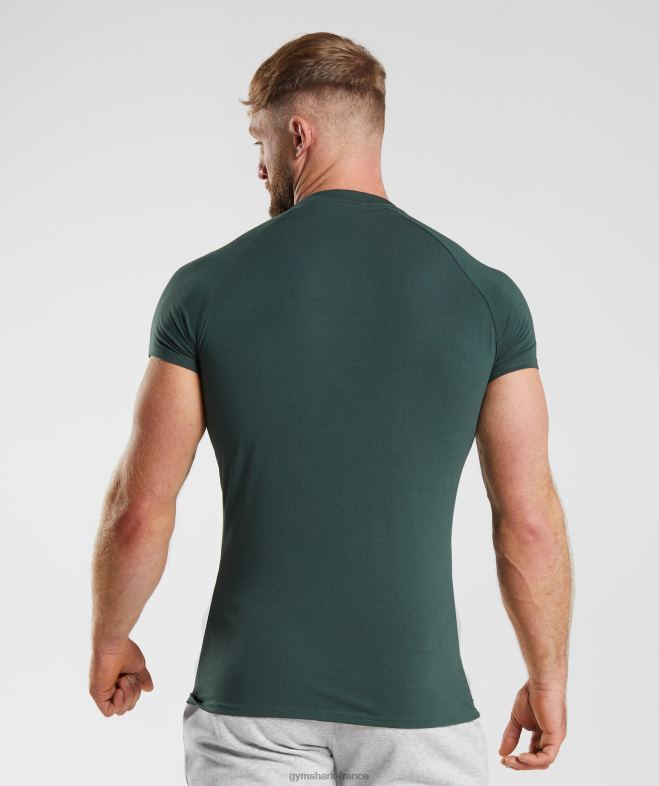 Gymshark t-shirt Apollo vert obsidienne Hommes 6HF28745