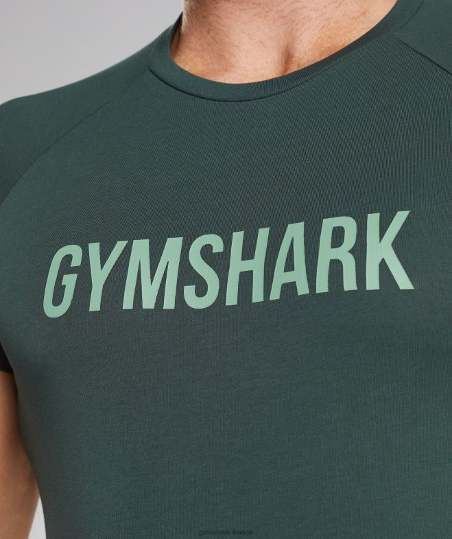 Gymshark t-shirt Apollo vert obsidienne Hommes 6HF28745