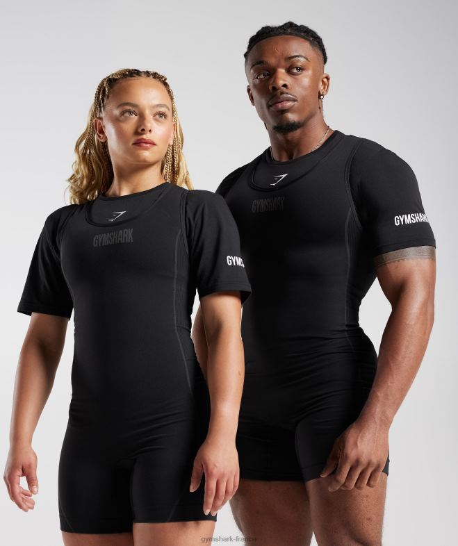 Gymshark t-shirt débardeur noir femmes 6HF28497