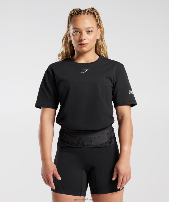 Gymshark t-shirt débardeur noir femmes 6HF28497