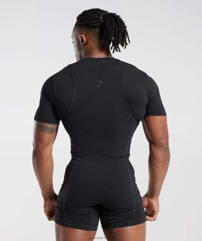 Gymshark t-shirt débardeur noir femmes 6HF28497