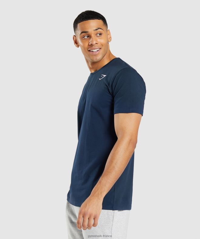 Gymshark t-shirt essentiel marine Hommes 6HF28710
