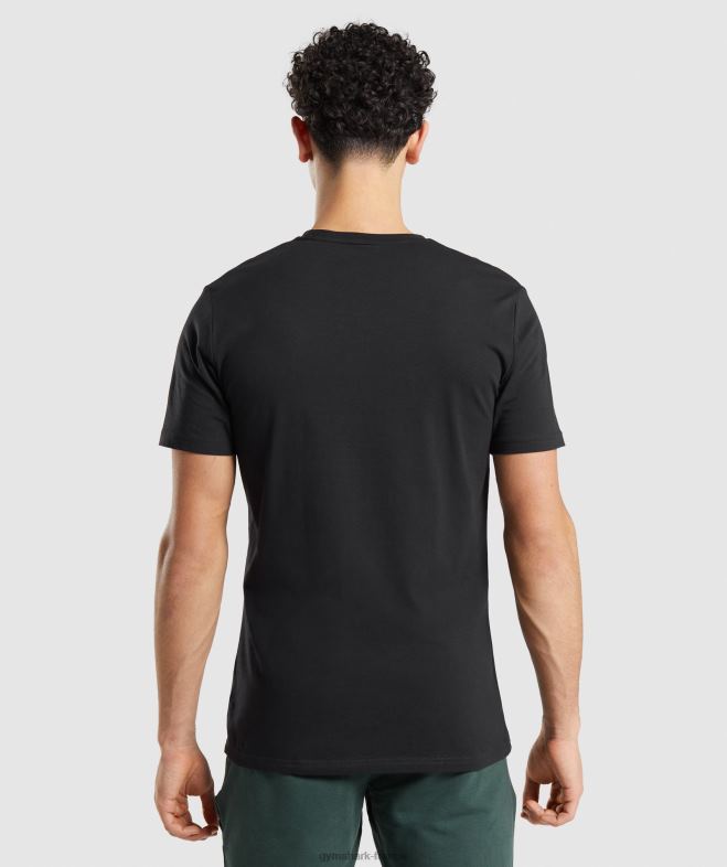 Gymshark t-shirt essentiel noir Hommes 6HF28661