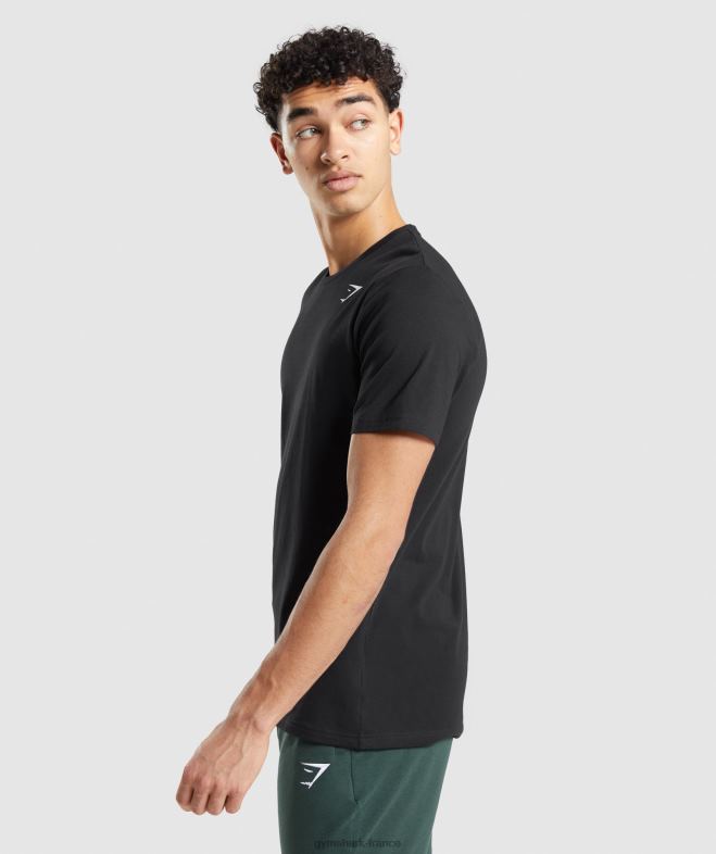 Gymshark t-shirt essentiel noir Hommes 6HF28661