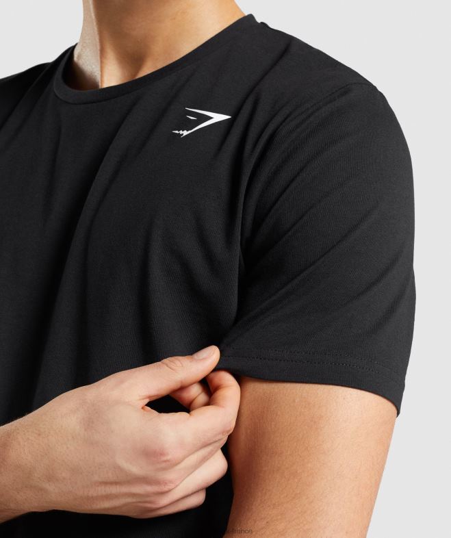 Gymshark t-shirt essentiel noir Hommes 6HF28661