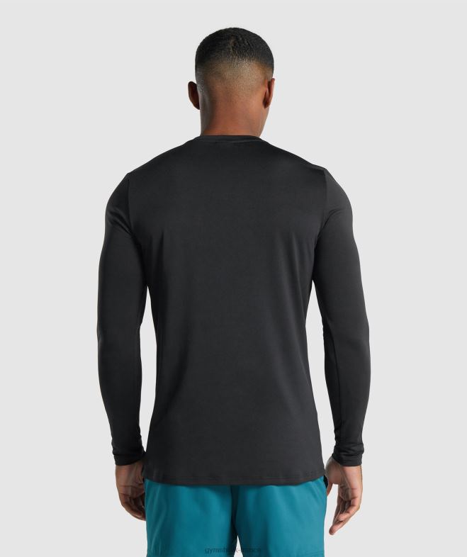 Gymshark t-shirt graphique à manches longues noir Hommes 6HF28717