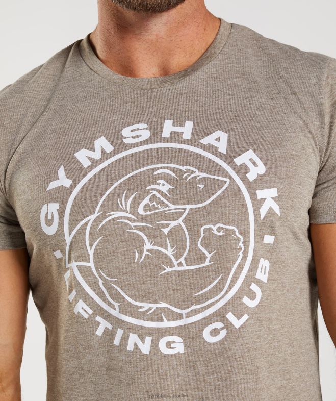 Gymshark t-shirt héritage marnes calcaires Hommes 6HF28693