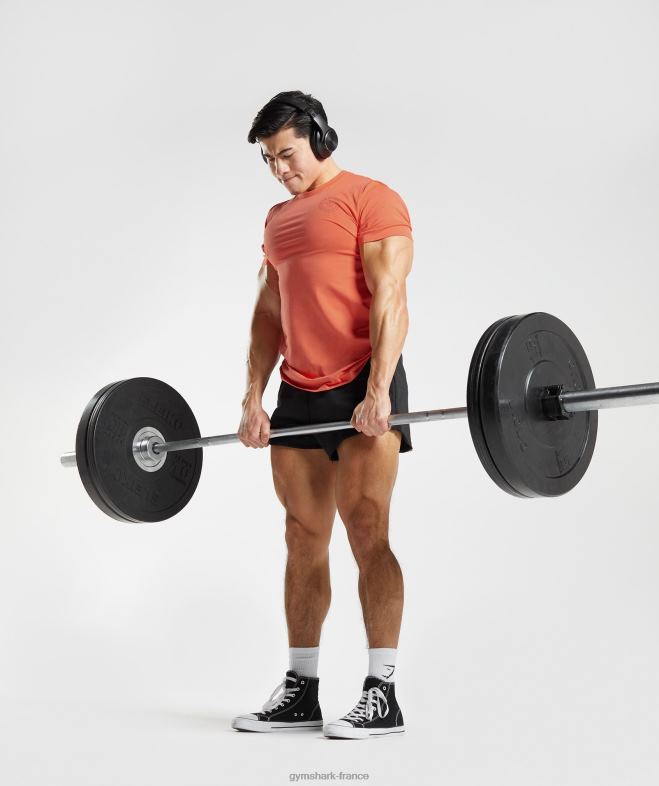 Gymshark t-shirt héritage orange aérospatiale Hommes 6HF28765